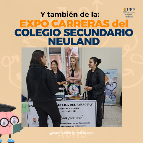 También estuvimos presentes en la Expo Carreras del Colegio Secundario Neuland.